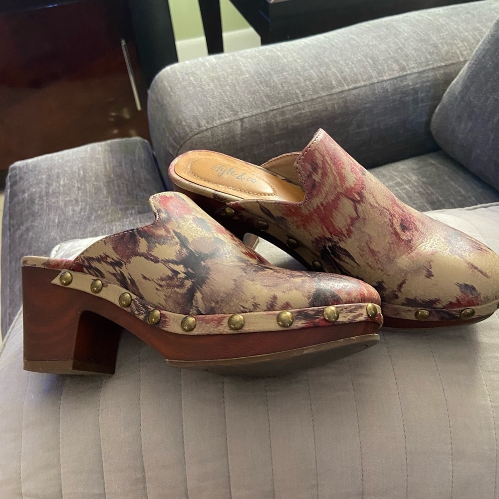 Multicolored mules comfortable - Picture 2 of 3
